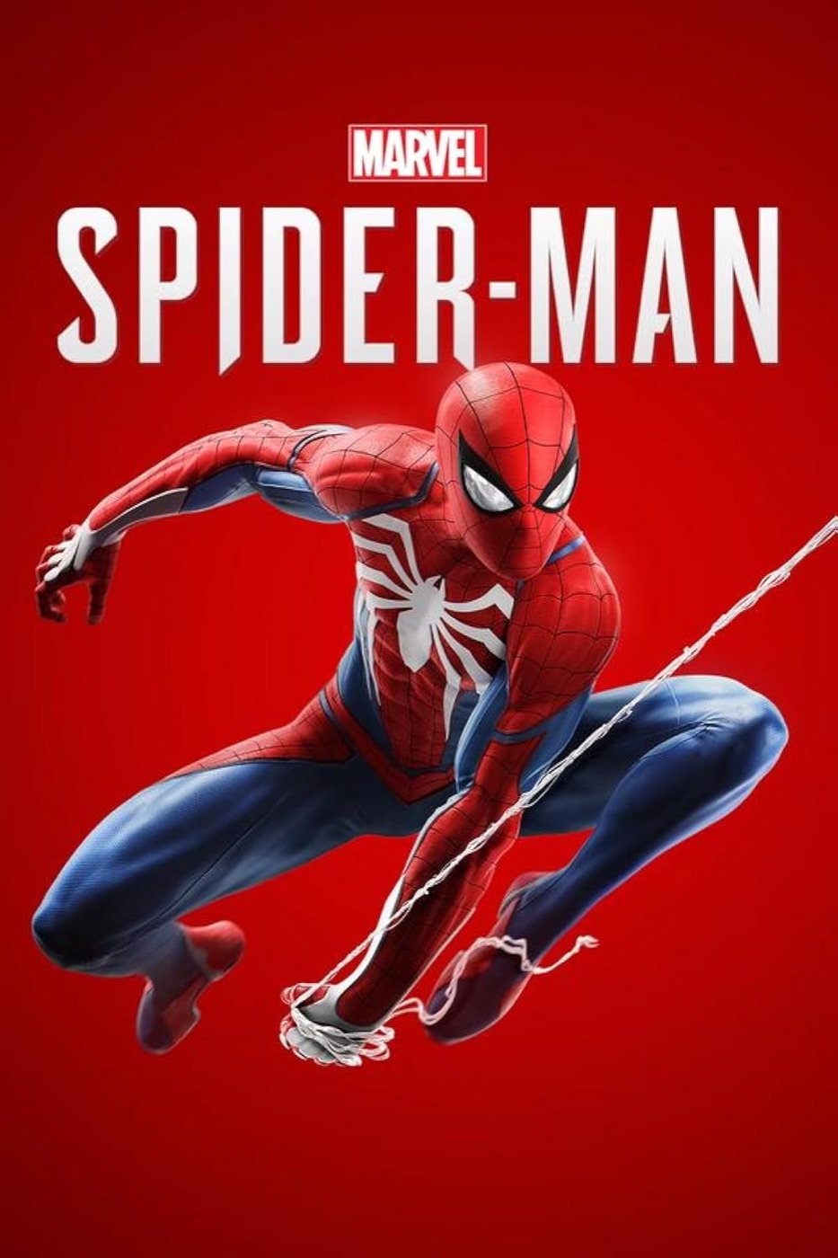 Spider-Man swinging through a city skyline